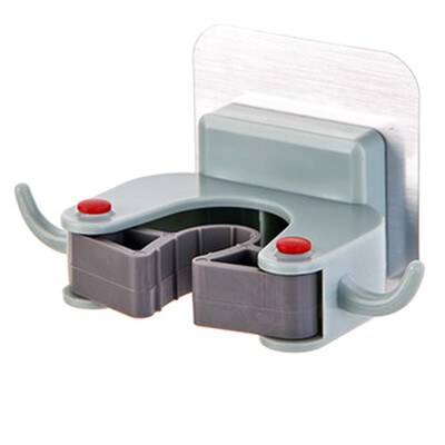 

New Wall Mounted Mop Holder Brush Broom Hanger Storage Rack Kitchen Hook