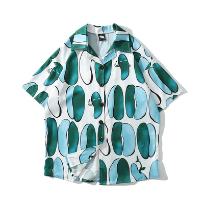 

Tailored Mens Summer Fashion Shirts Casual Short Sleeve Beach Tops Loose Casual Blouse
