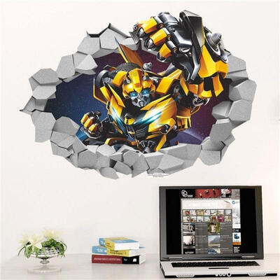 

Decals Cartoon Transformers Height Chart Removable Art Wall Stickers Kids Nursery Chlid Kids Baby Room Bedroom Decor