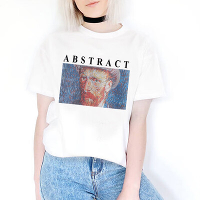 

T shirt Woman Spring Summer Girls Print Short Sleeve O Neck Cotton Spandex Women Top Slim Fit Soft Women