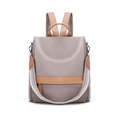 

Dual-purpose canvas backpack cloth nylon double-shoulder bag womens fashion high-capacity travel