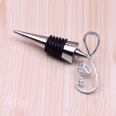 

Gobestart Zinc Alloy Wine Bottle Stopper Metal Clear Rhinestones