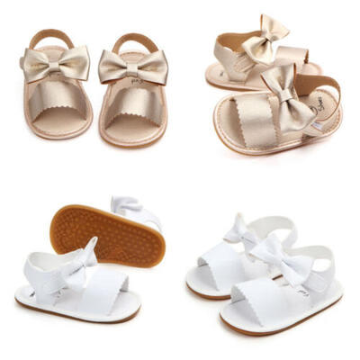 

Cute Newborn Infant Baby Girls PU Leather Bowknot Sandals Princess Party Shoes