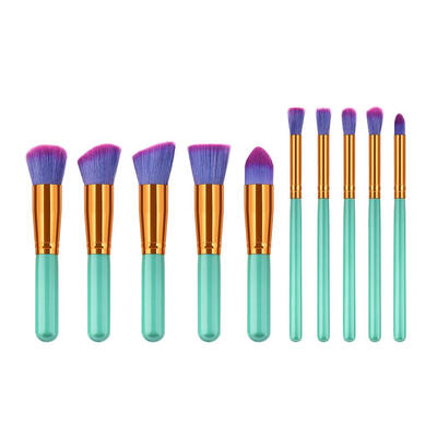 

10pcs Portable Makeup Brushes Set Powder Foundation Eyeshadow Blush Brushes