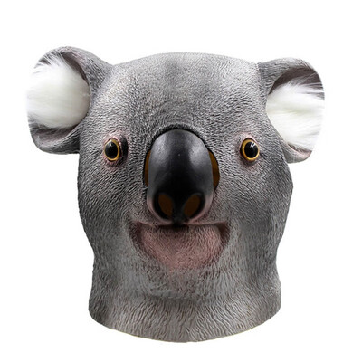 

New Hot Mask Cute Koala Deluxe Novelty Halloween Costume Party Animal Head Latex Mask