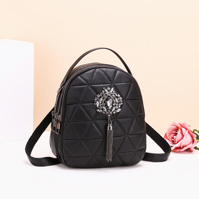 

New fashionable Korean version of double-shoulder ladiesbag with one shoulder&one shoulder inclined bag with INS mini-ladies