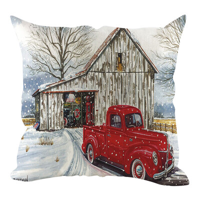 

Siaonvr Christmas Pillow Cover Pillowcases Decorative Sofa Cushion Cover Home Decoration