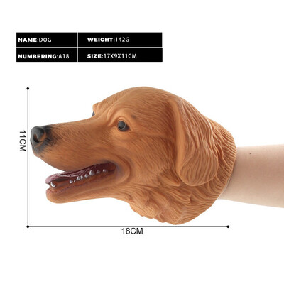 

Siaonvr Simulation Animal Head Model Hand Puppet Toy Doll Gloves Baby Child Gift