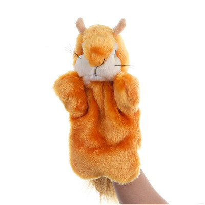 

Siaonvr Cute Cartoon Animal Doll Kids Glove Hand Puppet Squirrel Plush Finger Toys