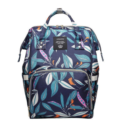 

Fashion Mummy Maternity Diaper Bags Leaves Print Large Capacity Baby Care