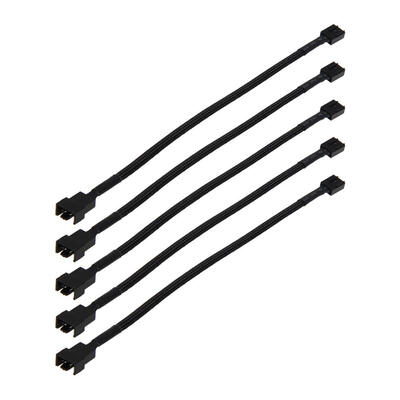 

12in 5PCS 4 Pin PWM Connector Case Fan Extension Power Cable for Computer
