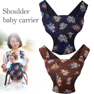 

Portable double shoulder baby strap baby bi-directional sitting safety strap with active printing