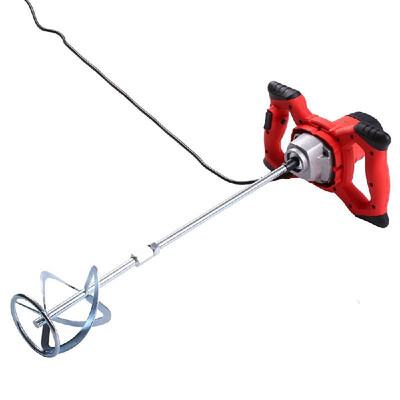 

KKmoon 220V 2100W Handheld Electric Cement Mixer Stirrer 5060Hz 6-Speed Hand Held Concrete Mixer for Mortars Paint Mud Grout 800r