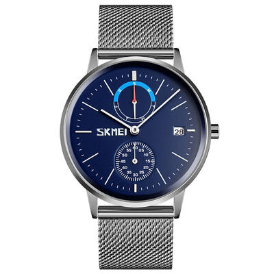 

SKMEI 9182 Mens Business Quartz Watch Simple Stylish Analog Watch