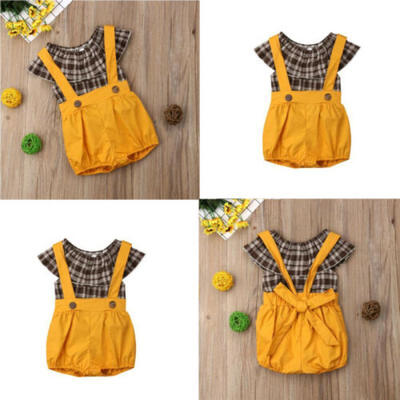 

2PCS Toddler Kids Baby Girls Outfits T-shirt TopsShort Pants Shorts Clothes Set