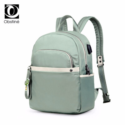 

Youth Backpacks for School Teenagers Girls Waterproof Oxford Backpack for Women USB Charger Schoolbag Woman Solid Design Bagpack