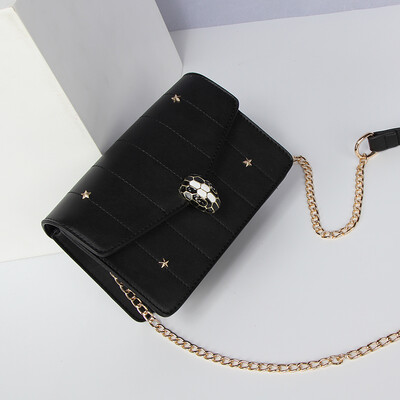 

Summer little girl bag 2019 tide Korean version of single shoulder chain bag fans you slant bag fashion 100 Hong Kong style