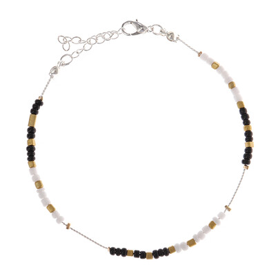 

Summer Holiday Beach Gold Chain Beads Turquoise Anklet Womans Jewelry