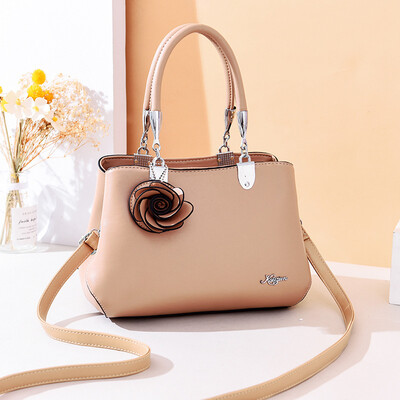 

New temperament casual flower handbags wild basic flower flower shoulder bag shoulder bag mother bag