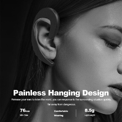

Y-12 Wireless Bluetooth Headphones Sports Painless Hanging Headset Earhook Design Earphone No Pain Hands-free w Microphone
