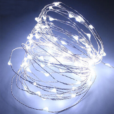

Siaonvr 100 LED Battery Powered Wire Fairy String Light Christmas Waterproof