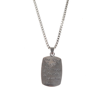 

1PC Mom Daughter The Love between MotherDaughter Pendant Chain Necklace Statement Choker Jewelry Gift