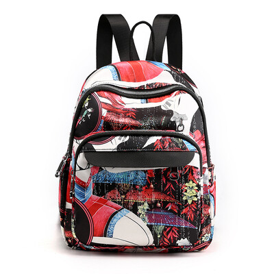 

Shoulder bag womens nylon Oxford cloth printed light shoulders leisure travel bag cloth