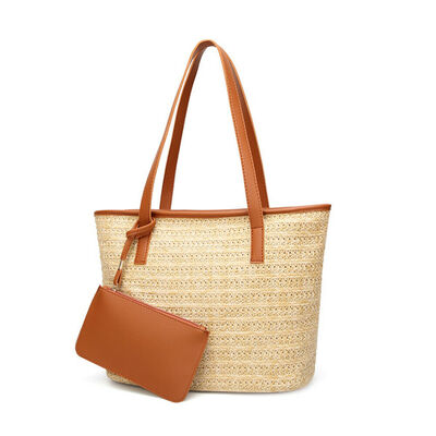 

2019 New Style Fashion Hot Composite Bags Women Straw Bag Summer Beach Woven Bag Shoulder Bag Tote Shoulder Handbag