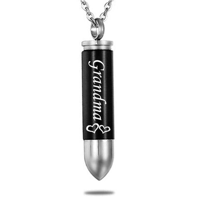 

NecklacePerfume Bottle Necklace Wholesale Mens Pendant Stainless Steel Bullet Necklace