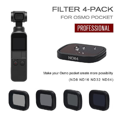 

STARTRC Camera Lens ND Filter Set ND8 ND16 ND32 ND64 Neutral Density Fader Filters for DJI OSMO Pocket Camera