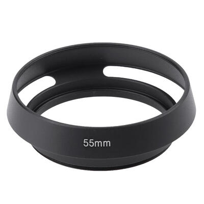 

Black Metal Vented Curved Lens Hood DSLR Camera Mount for Leica Canon Nikon