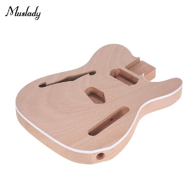 

Muslady TL-F Unfinished Electric Guitar Body Blank Guitar Body Barrel DIY Mahogany Wooden Body Guitar Parts Accessories for TEL