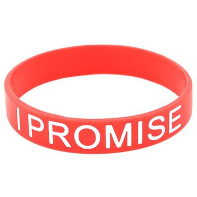 

1 Piece I Promise Men Sports Silicone Bracelet