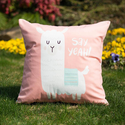 

DIY Two Tone Alpaca Glitter Sequins Throw Pillows Decorative Cushion Case Various Fun Designs And Colors