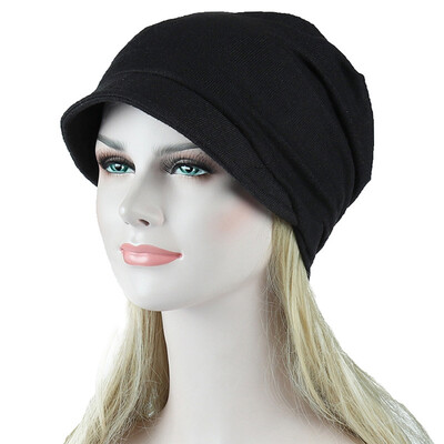

6 Colors Women Slouchy Beanie Hat Cotton Elastic Head Scarf
