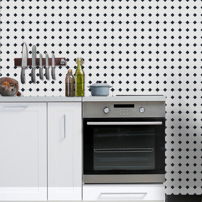 

〖Follure〗Geometric Self Adhesive Tile Stickers Decal Home Decoration Wall Sticker