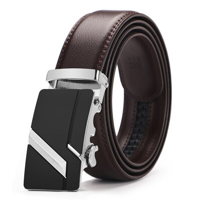 

Hot sale Automatic Buckle Belts For Men British style brand Belts Male Brown Belt 2019 Top Quality mens belt