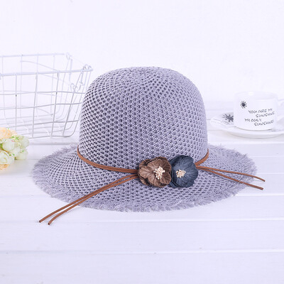

Spring&Summer Fashion Hundred Flowers Straw Hats Female Summer Korean version of Xiao Qingxin Beach Hats Female Hats Wholesale