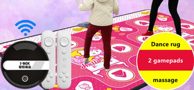 

Wireless double dance mat 2 game controllers somatosensory gamepad computer TV with yoga games exercise fitness dancing machine