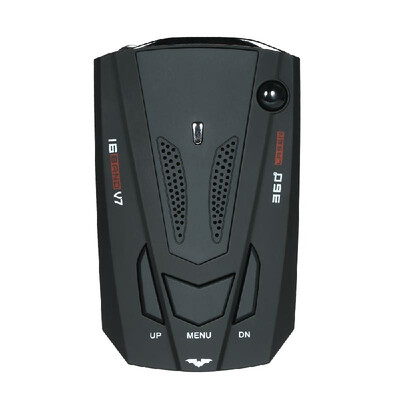

Portable Car Radar Detector 360 Degree 16 Band LED Display Anti Police Radar Detector Speed Voice Alert Warning RussiaEnglish Ver