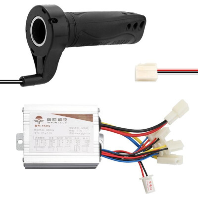 

24V 500W Electric Bicycles Brushed Speed Controller & Throttle Grip Set for Electric Bicycles Scooter E-bike Motor