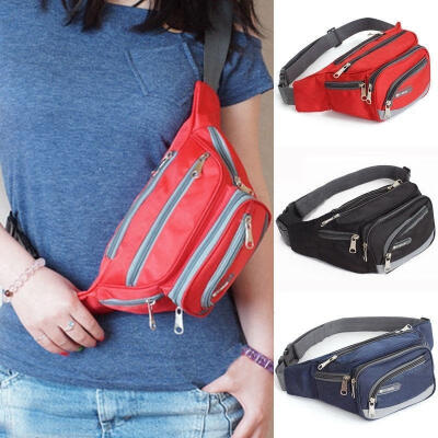 

2018 Waterproof Sport Waist Belt Bum Pouch Fanny Pack Camping Hiking Running Zip Bag