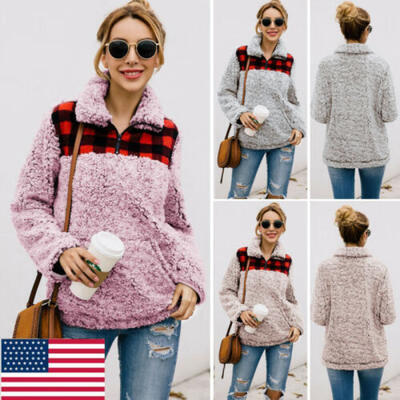 

Winter Women Wool Lined Jackets Ladies Fleece Parka Coats Outwear Overcoat Slim