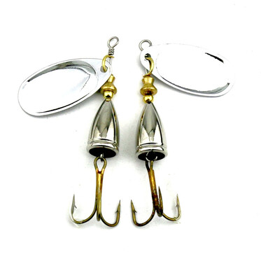 

VISSEN 2pcslot 65cm85g Metal Spinners Bait Trolling Wobblers Noise Rotating Sequins Lure Outdoor Fishing Gear