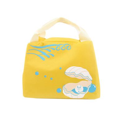 

Siaonvr Cute Underwater World Insulation Pack Waterproof Canvas Portable Lunch Bag