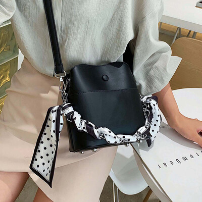 

Womens bag 2019 new tide wild gas bucket bag summer small fresh messenger bag ins fashion Sen small bag
