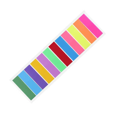 

12 Color Sticky Notes Index Memo Pad Label Paper Bookmark Sticker Supplies