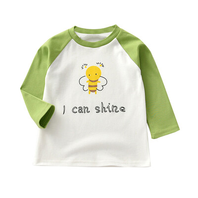 

Autumn Baby T-shirts 1Y-6Y Boy Girl Long Sleeve T-Shirts Kids Cartoon Animal Print Tops Shirts Casual Blouse 6 Colors Soft Kids