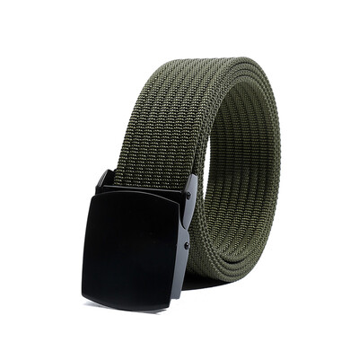 

New Nylon belt fashion Black Alloy Automatic buckle Men belt high quality Thicken Nylon Men casual belt