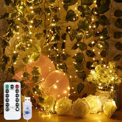 

4M 400 LED Firecracker Lights String USB 8 Lighting Modes Waterproof Outdoor Decoration Wedding Christmas